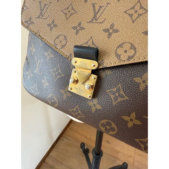 Louis Vuitton Pochette Meti Monogram Reverse Canvas MM Handbag Crossbody - Picture 4 of 12